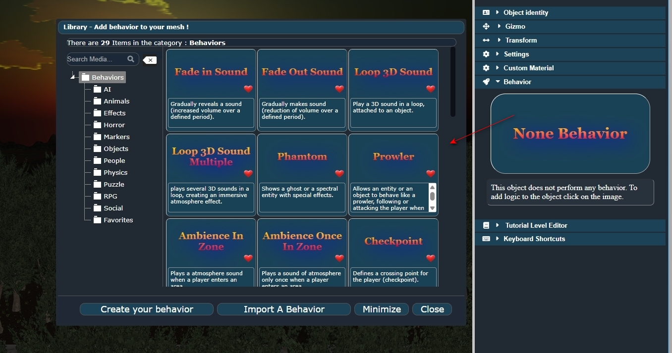 Behavior Library